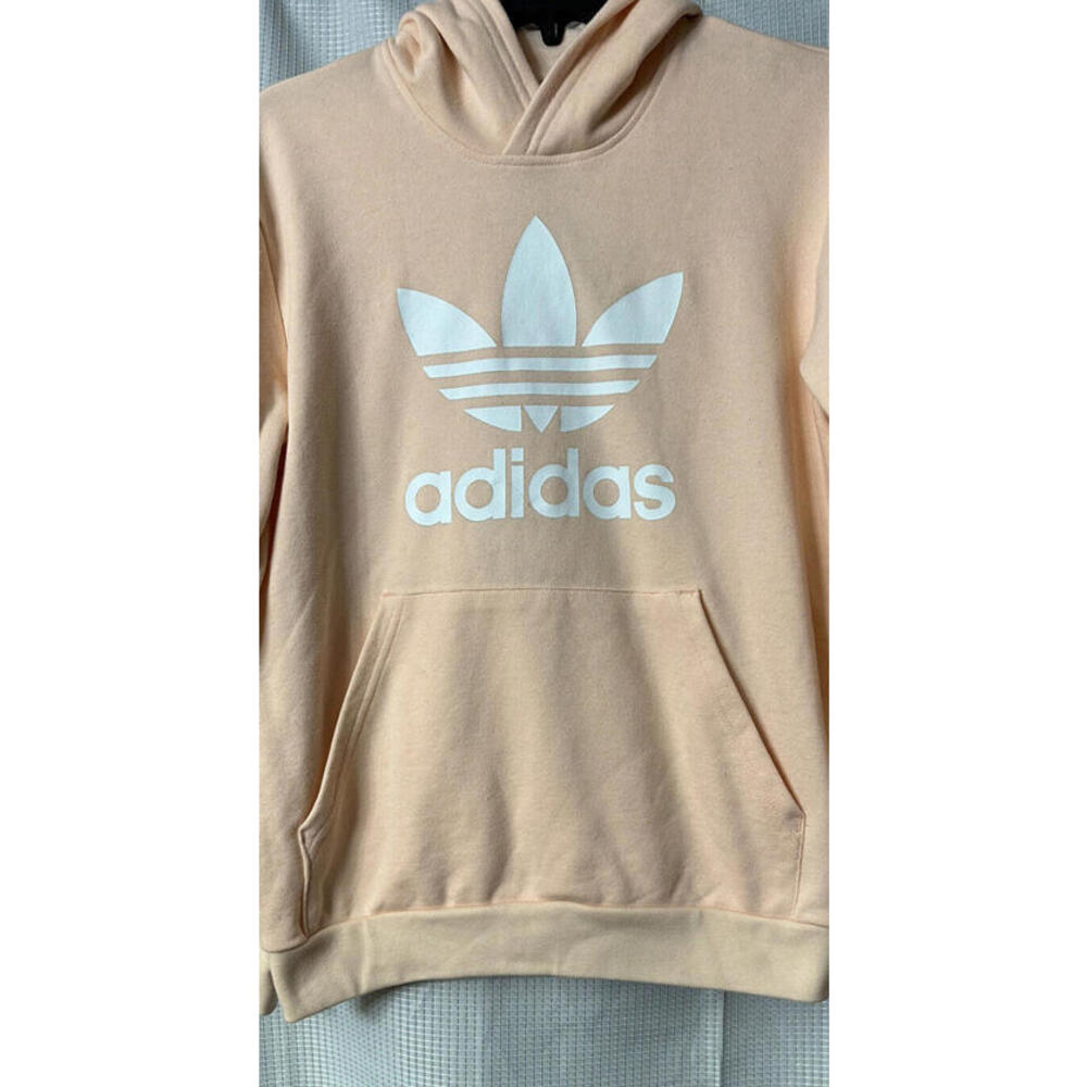 NWT Adidas Long Sleeve Trefoil‎ Girls Youth Kids Hoodie Sweatshirt Size Large - Picture 4 of 12